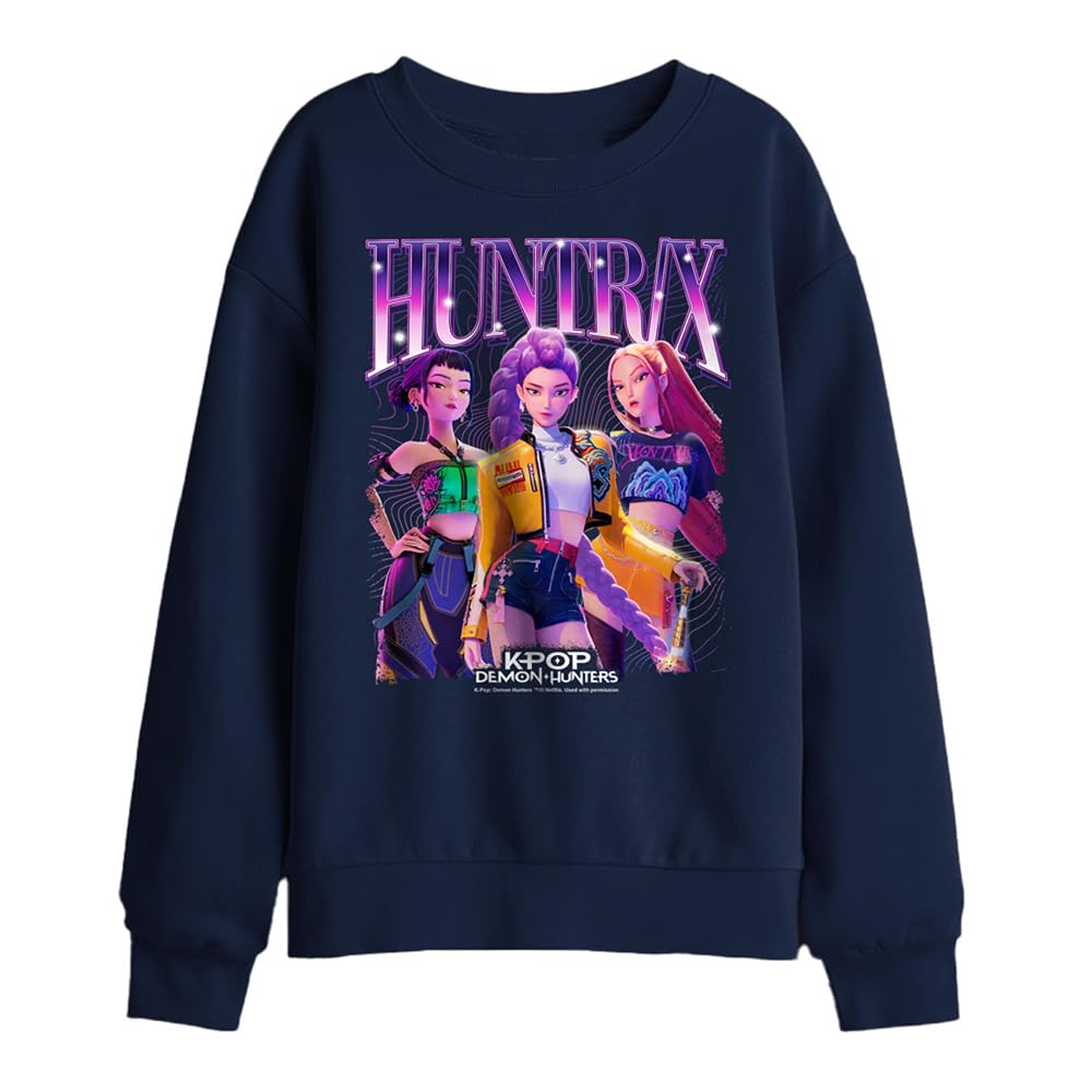 Netflix Kids Sweatshirt - Kpop Demon Hunters - Navy - 7-8 Years