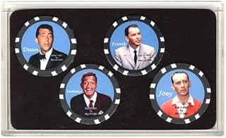 Spinettis Rat Pack Collector Poker Chip Set Frank Sinatra Dean