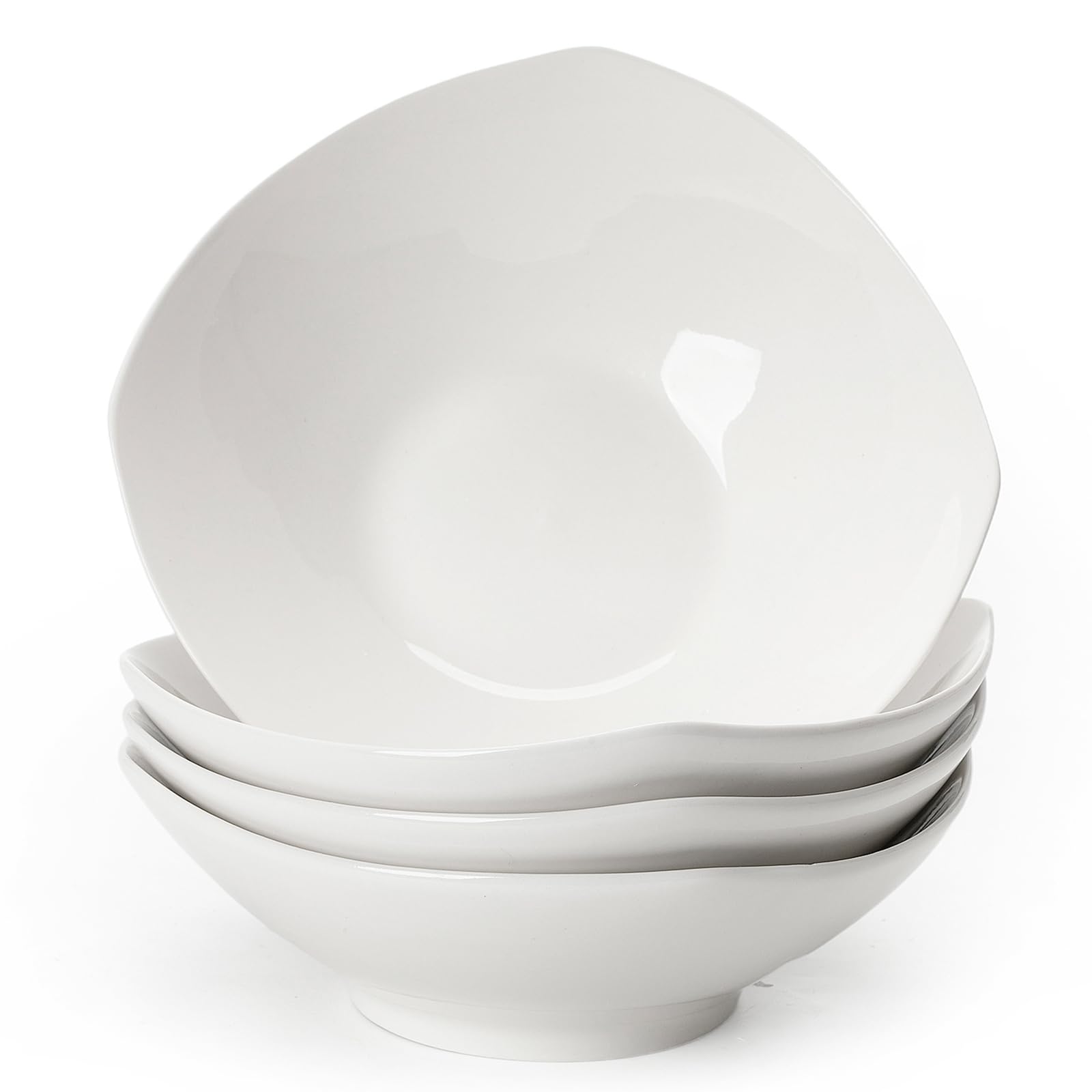 Hasense – Set 4 Ciotole In Ceramica Blu Navy 22 Cm – Per Pasta, Insalata, Zuppa – Lavabili In Lavastoviglie