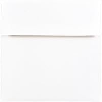 Vista 30 de JAM PAPER Sobres de invitación de papel aluminio A2 - 4 3/8 x 5 3/4 - Blanco con rojo - 50