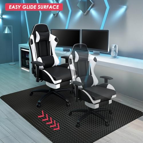 Tapis de chaise de bureau pour chaise à roulettes et sol dur