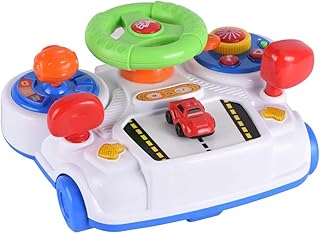 Educational Driving Activity Centre Toy for Toddlers, Interactive Learning Playset with Steering Wheel, Multi-Coloured