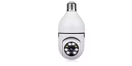 REAL MERCURY CCTV 2mp hd Bulb Socket ptz Camera Light Wireless WiFi Surveillance Video Panoramic Camera with 360 Degree