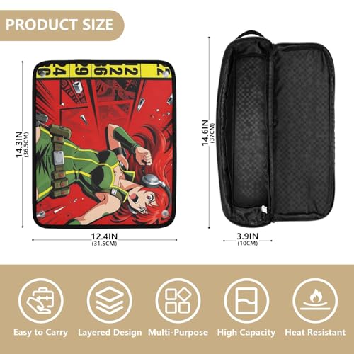 Bolsa de viaje para herramientas de cabello resistente al calor miniatura 4