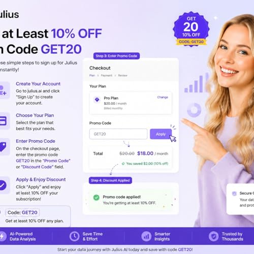 『Julius ai coupon code 2026: (GET20) &ndash; Save Upto 30% Off』のカバーアート