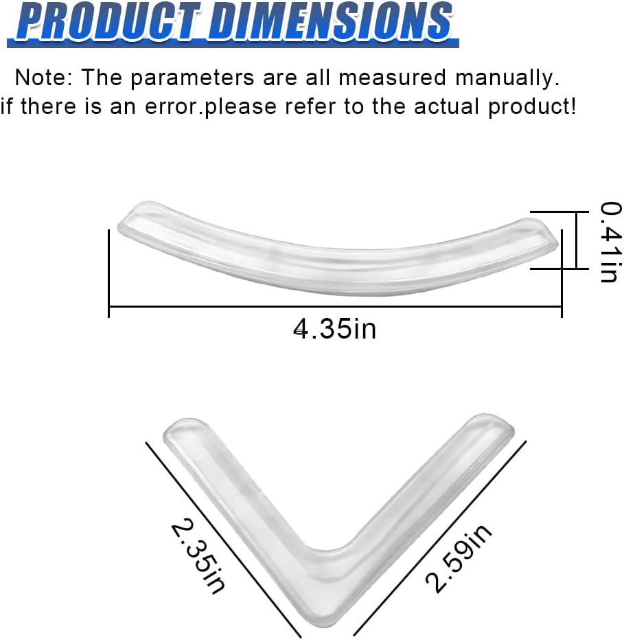 Craedli 4PCS Car Door Corner Edge Guards, Anti-Collision Auto Side Door Edge Trim Sticker, Universal Self-Adhesive Anti-Rub Vehicle Exterior Protector Decoration for SUV Pickup Truck (Clear)