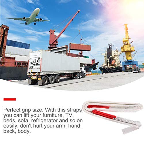 UKCOCO 2 Pcs Cintas da Eslinga de Levantamento Resistente 2 Toneladas de Capacidade Web Eslinga de L