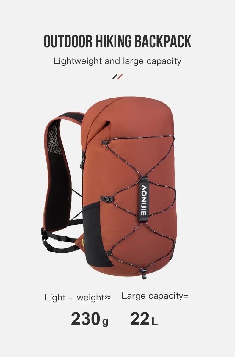 AONIJIE 22L Trail Running Mochila de hidratación ligera para senderismo, camping, ciclismo, montañismo, deportes al aire libre, FH2522