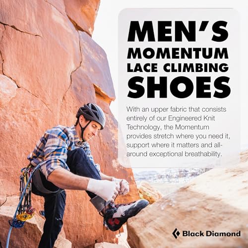 Image of BLACK DIAMOND Men's Momentum Lace or Strap Rock Climbing Shoes, Gym /Outdoor