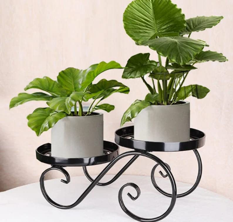 Unique Lifestyle Plant Stand Thicker Flower Stand with Round Pot Supports Hollow Design Unique Lifestyle Plant Stand Thicker Flower Stand with Round Pot Supports Hollow Design