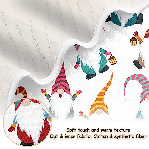 Image of Swaddle Blanket for Cute Cartoon Gnomes Baby Receiving Blanket Muslin Baby Swaddles Soft Cotton Breathable Nursery Blankets for Unisex Boys and Girls 30x40 Inch