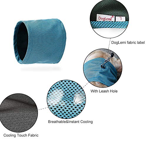 Festnight DogLemi Dog Pet Cooling Dog Collar Gelo De Refrigeração Bandanas Bandana De Gelo Toalha pa