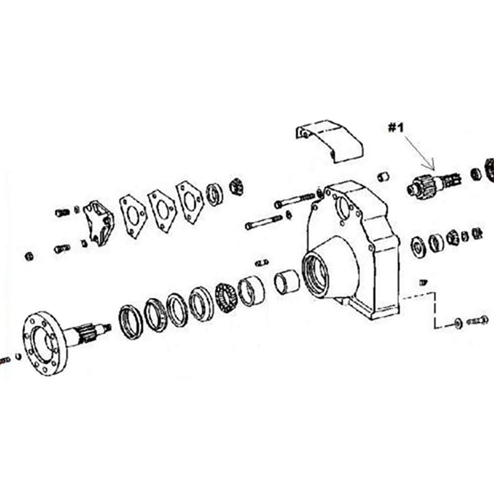 Amazon.com: RAParts T40859 13 Teeth Pinion Fits John Deere 450 