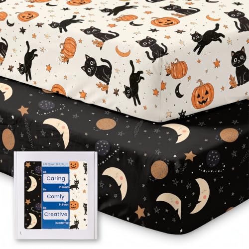 Image of Pack N Play Sheets for Graco, Soft Mini Crib Fitted Sheets 2 Pack