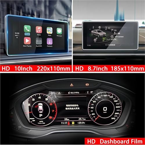 Écran GPS rayé ? Solution : Film protecteur verre trempé Audi A4 A5 Q5 10"