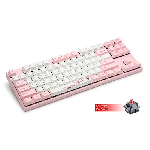 Varmilo VA87M Sakura TKL Cherry Brown Keyboard