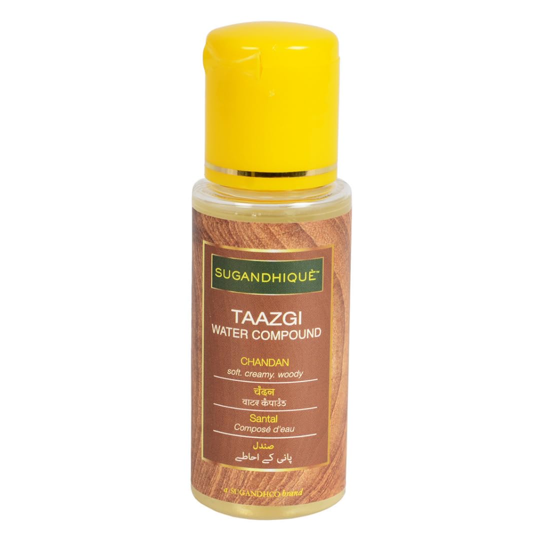 SUGANDHCO Taazgi Chandan | Soft, Sweet, Sandalwood Scent for a refreshing experience | Water Compound 50ml