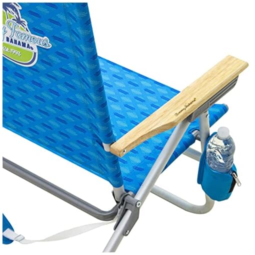 Tommy Bahama 4Position Easy Out Folding Beach Chair, 12.75" Seat
