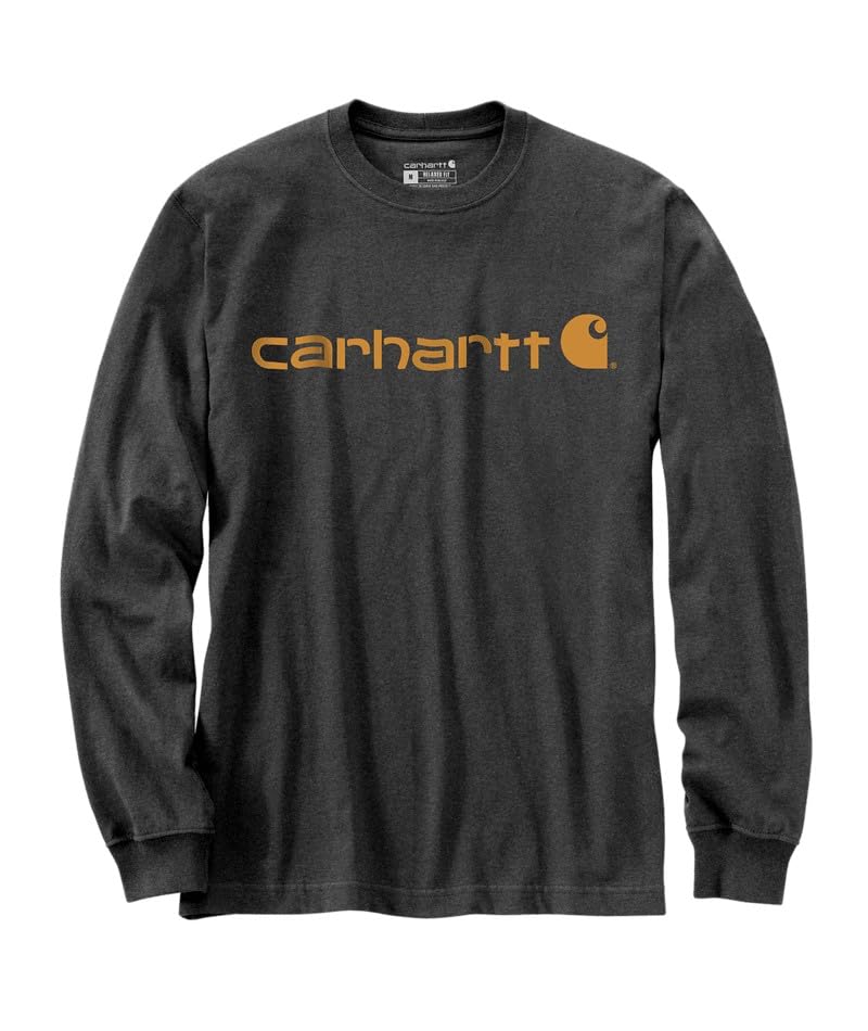Carhartt Camiseta de Manga Larga con Logotipo gráfico de Corte Relajado