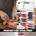 Plastic Deli Food Storage Containers With Leak-Proof Lids 48 Pack, 16 Oz | Microwaveable Airtight Container For Soups, Snacks, Meal Prep, Salad, Ice Cream | BPA-Free Kitchen & Restaurant Supplies (48)