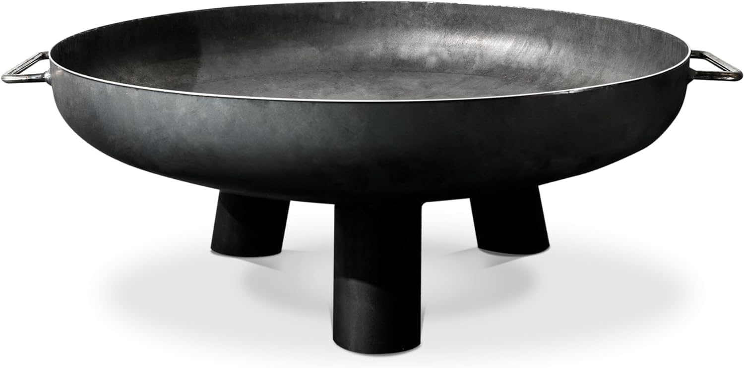 Fire Pit Yellowstone 23" Outdoor Fire Bowl, Steel Firepit for Patio, Backyard & Garden (23" Yellowstone)