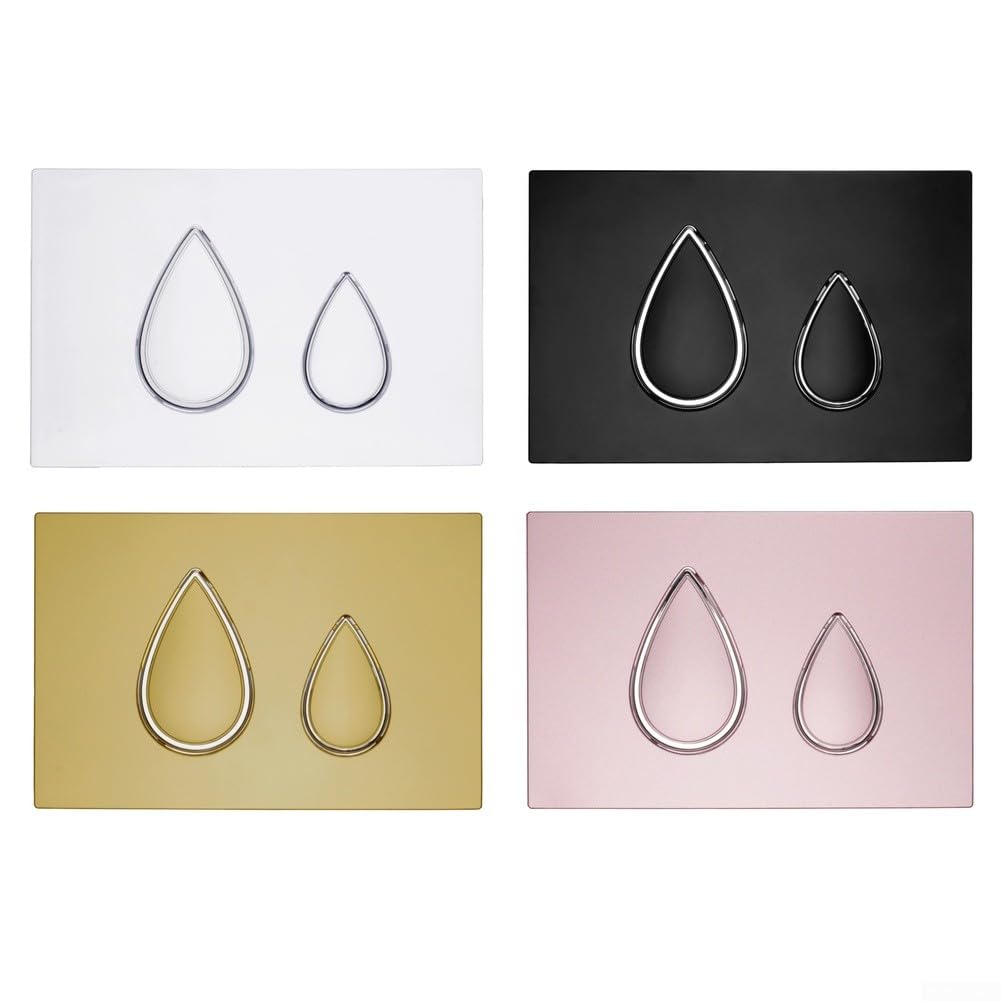 Chasse Eau Design Goutte D'Eau Finition Chromée Chasse Eau(Pink)