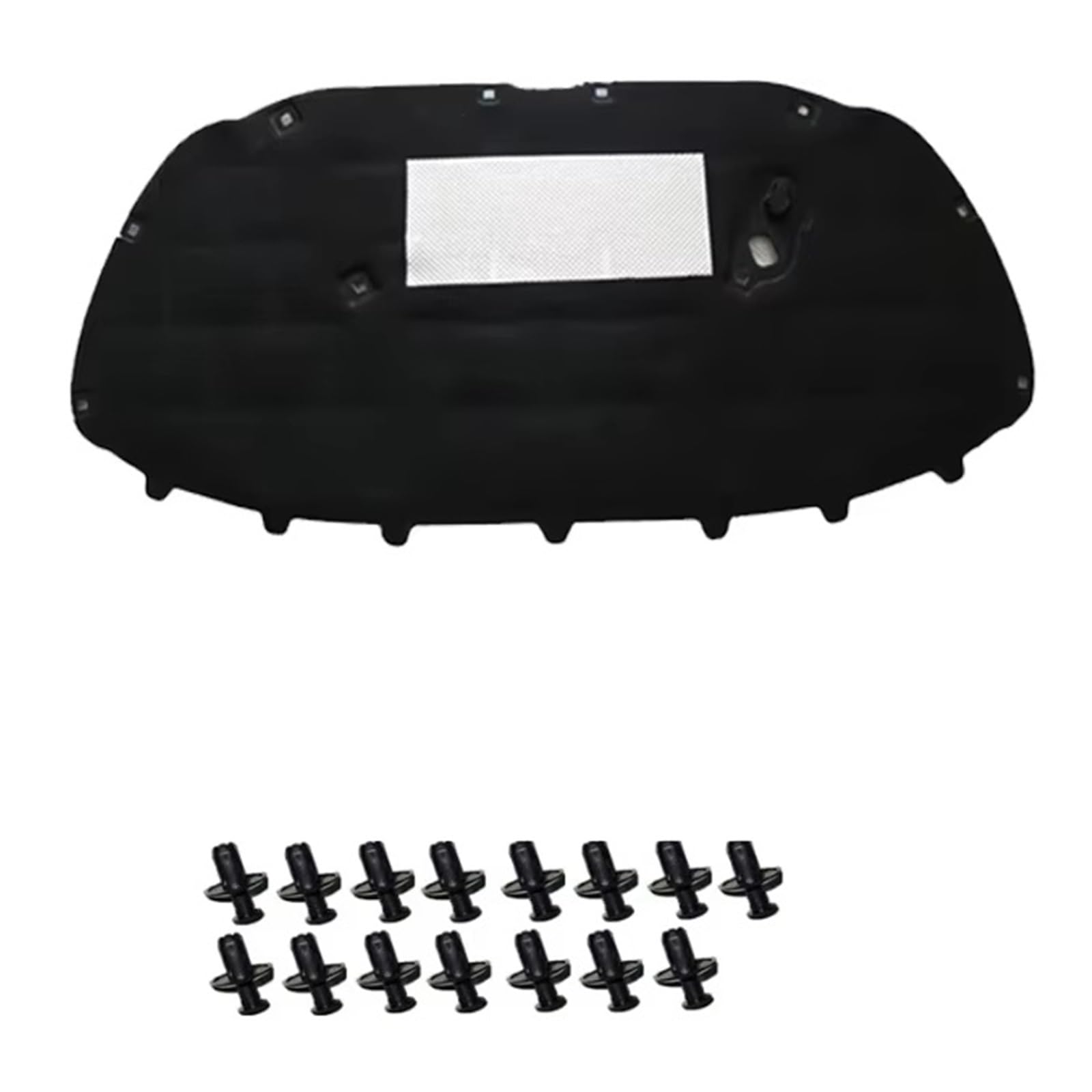 Lomgyhfd One Color Bonnet Insulation Mat Compatible With Vw For Polo For Vento Mk5 For Gti For Cross For Polo 2009-2017 Car Hood Engine Thermal Insulated Cotton Soundproof Mat