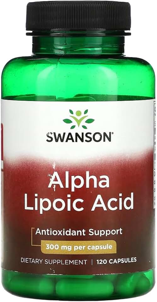 QCYDOBRASIL Ácido Alfa Lipóico 300mg Alpha Lipoic Acid 120 Cápsulas Suporte Antioxidante Importado