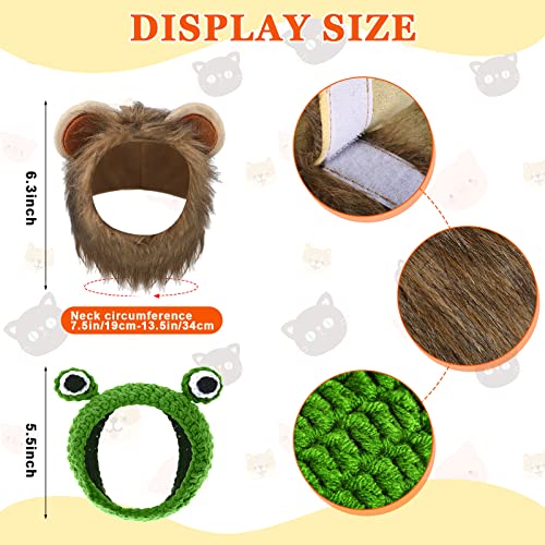 4 pieces halloween pet costume cat lion mane costume vampire cloak devil hat frog hat cat small dogs outfits for halloween party pet cosplay 3 4 pieces halloween pet costume cat lion mane costume vampire cloak devil hat frog hat cat small dogs outfits for halloween party pet cosplay - image 4