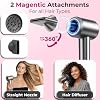 Secador iónico de alta velocidad AXURA con difusor, motor sin escobillas de 110,000 RPM, ligero y silencioso, con concentrador magnético, secado rápido para cabello rizado y lacio, para casa y salón 8