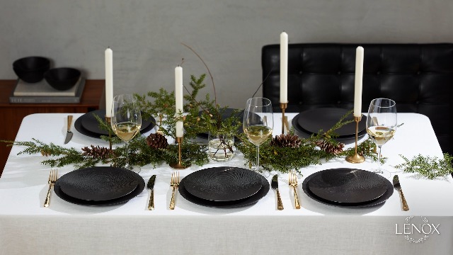 Amazon.com | Lenox 895246 Lx Collective Black Dinner Plates, Set