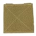 ROCOTACTICAL Molle Tactical Bag Patch Panel Accessory, Patches Display Board Tactical Molle Hook and Loop Molle Panel for Badges and Insignia Patches- 4x4 inches, 2pack (TAN)