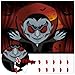 Pin The Fangs on The Vampire Halloween Party Games Poster with 24 Stickers Entertaining Activity Holiday Carnival Celebrations Birthday Party Decorations Supplies Haunted House Wall Decor
