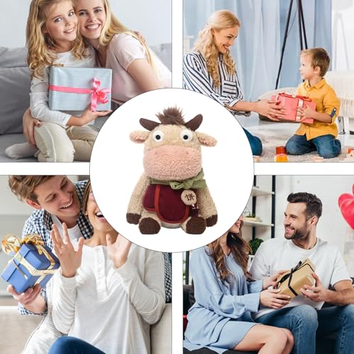 Cheval en peluche doux de 28 cm, mini jouet de compagnie et collection - 4