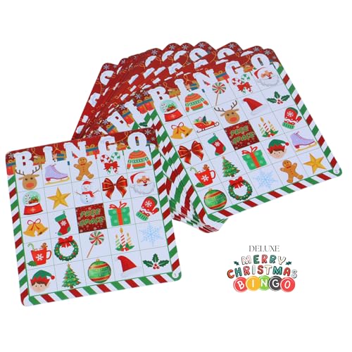 image for A11P Deluxe Christmas Bingo Set - 8 Inch Metal Cage with Random Ball S