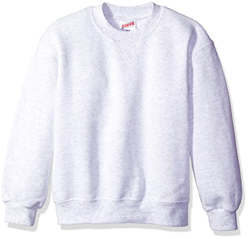 Soffe Boys' Big Heavyweight Sweatshirt, Ash, Medium