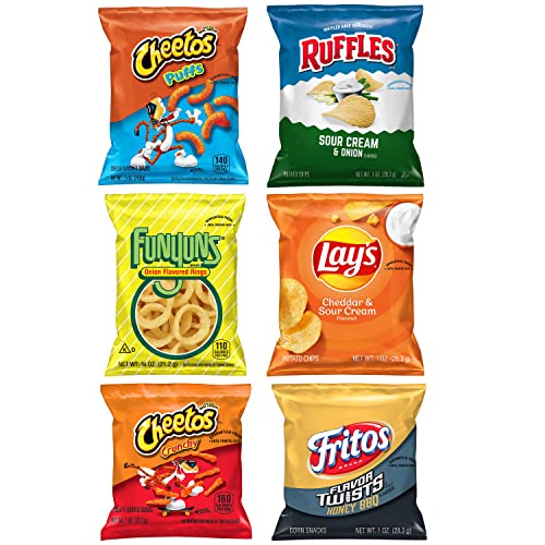 Frito-Lay Snacks Family Fun Mix Chips Variety Pack, Ruffles, Fritos, Cheetos, Lay's, Funyuns,18 Count(Pack of 1)(Assortment May Vary) - Image 4