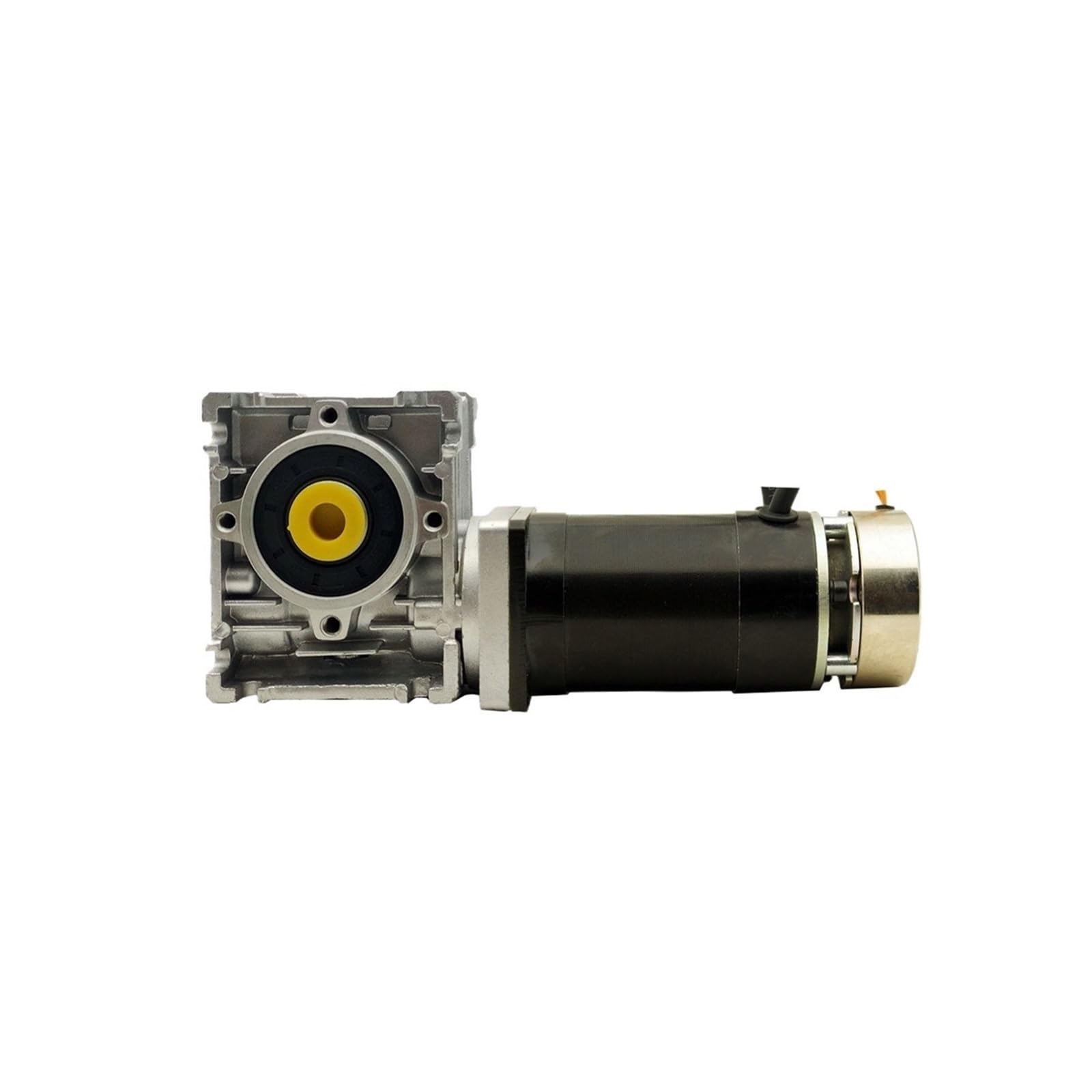 Moteur DC sans balais 57mm 100W 24V avec frein et réducteur à vis sans fin ratio 7.5 arbre unique