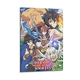 YTRENENRYRY Isekai Cheat Magician1 - Póster vintage para pared, lienzo, estético, póster de música y películas, decoración para sala de estar, dormitorio, 20 x 30 cm, estilo marco