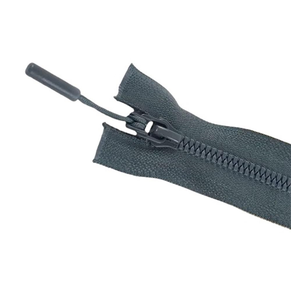 DIY Craft Zipper 5pcs Zippers Length 15-80cm, Close-End/Open-End Resin Zipper No.5 Abrasion Resistance for Sewing Crafts(Dark Gray,60cm)
