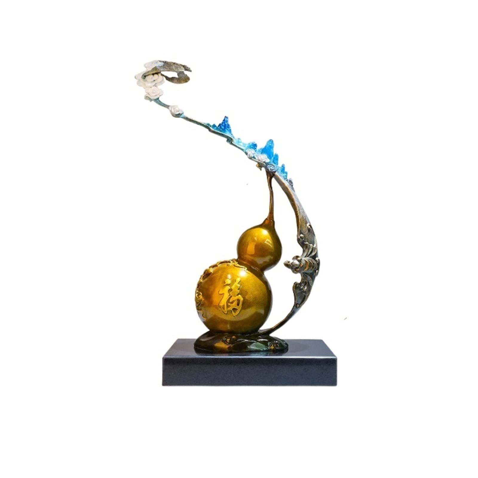 hongchenke34 Copper statue All Copper Gourd Ornament Entrance TV Cabinet Office Crafts Home Decoration Sculpture