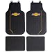 Plasticolor Chevy Elite Logo 4 Piece Car Truck SUV Front & Rear Rubber Floor Mats Set