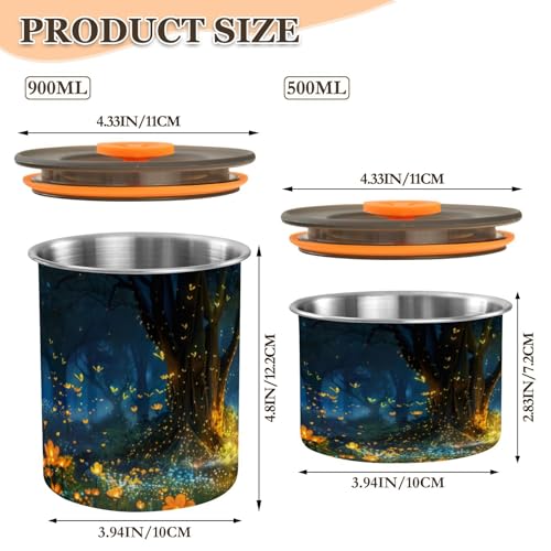Envase para café de acero inoxidable 500ml con tapa hermética miniatura 2