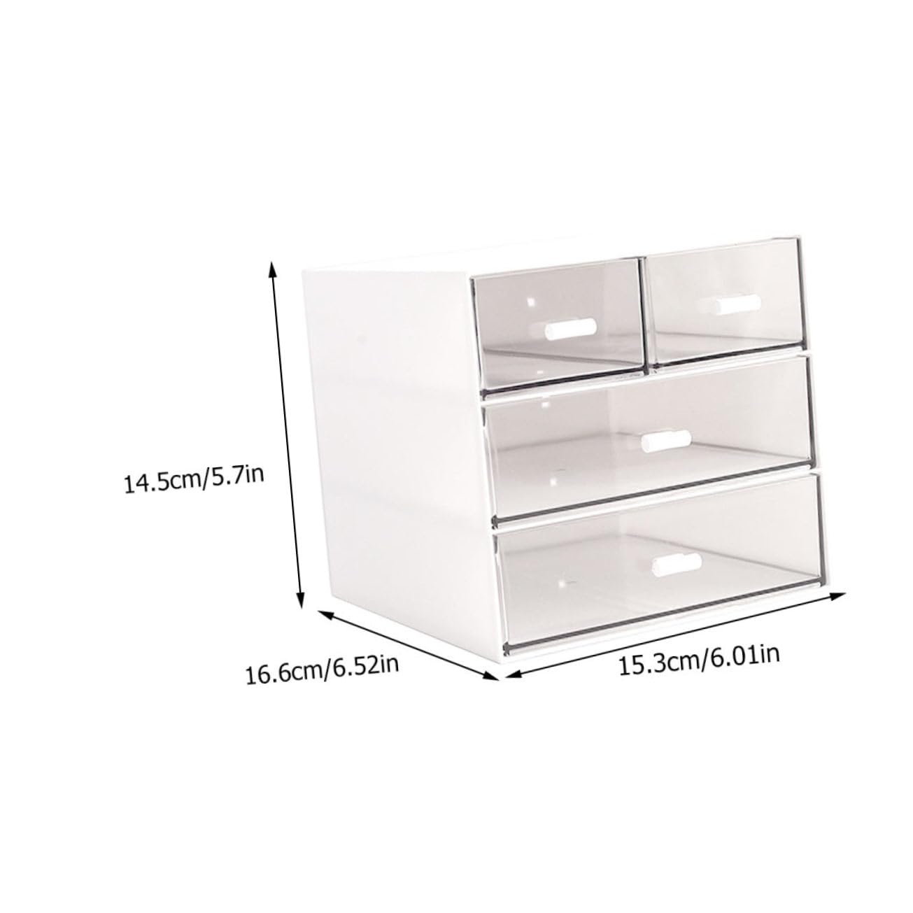 Multi Schicht Schubladenbox für Kleinigkeiten Transparentes Aufbewahrungsbehälter für Desktop Organizer für Schmuck und Bürobedarf