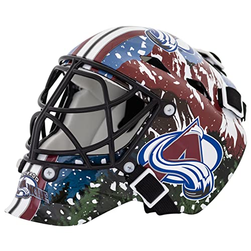 Franklin Sports 7784F27 NHL Mini Goalie Mask,Colorado Avalanche