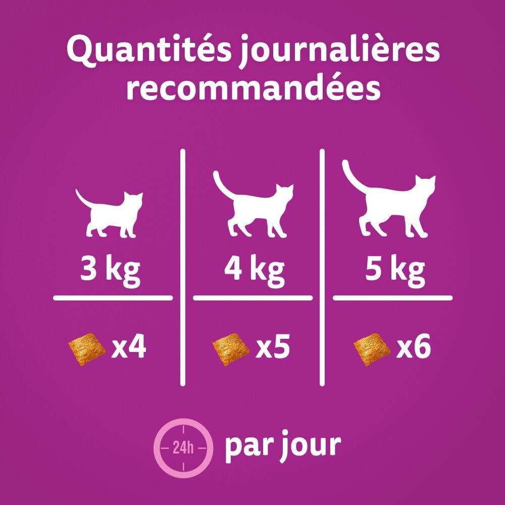 WHISKAS Relax Unwind Détente Relaxation - Friandises au Poulet Aliment complémentaire pour Chat Adulte - 8 Packs de 45g