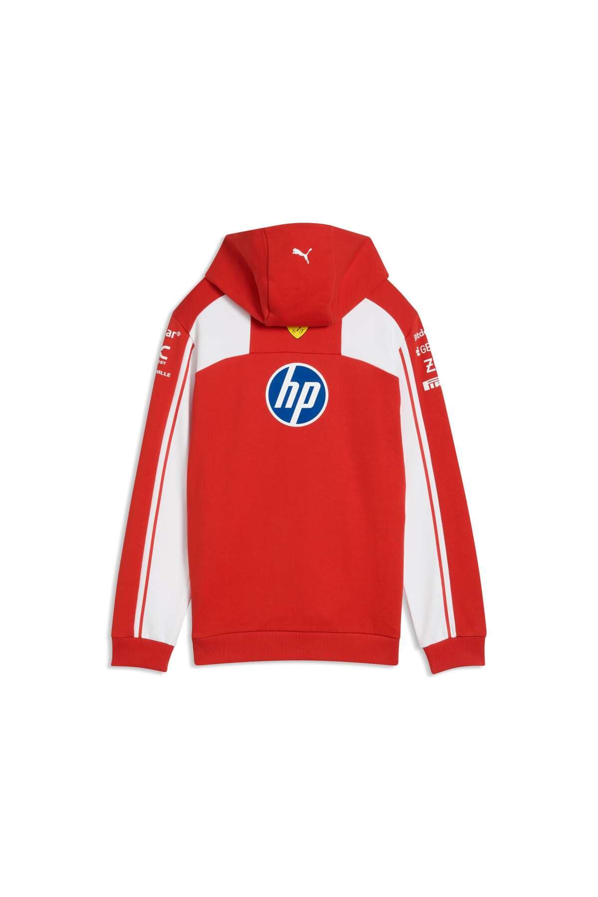 PUMA Scuderia Ferrari F1 2026 Felpa con Cappuccio Team Bambino Rosso