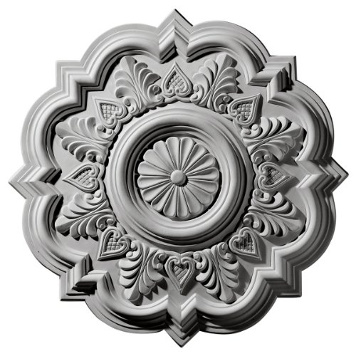 Ekena Millwork CM20DRBZS Deria Ceiling Medallion, 20 1/4"OD x 1 1/2"P (Fits Canopies up to 6"), Hand-Painted Bronze