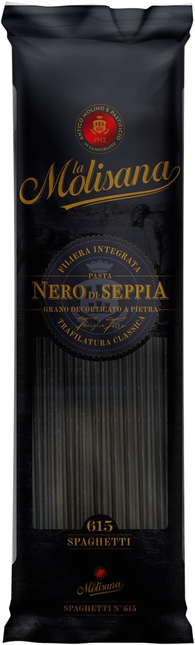 La Molisana No.615 Spaghetti al Nero di Seppia (Squid Ink) 500g