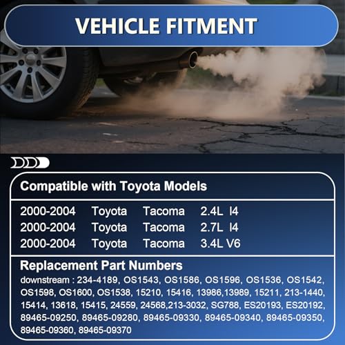 Sensor de oxígeno downstream para Toyota Tacoma 2000-2004 miniatura 2